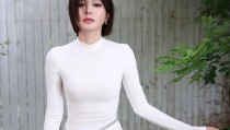 美女网图照片头像秦岚写真头像壁纸｜白色紧身衣凸显完美身材曲线太美了